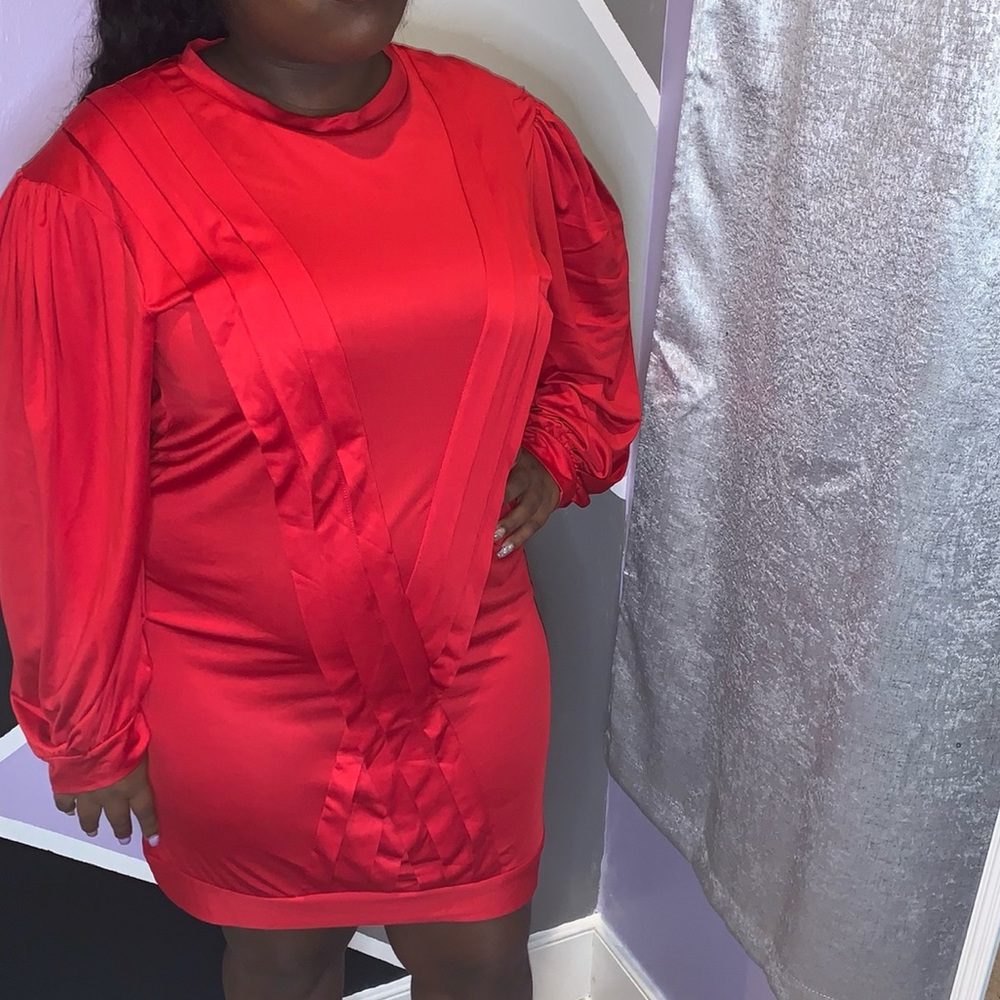 Red Zara Bodycon Dress